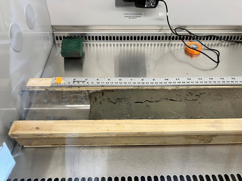 Subsampling Dufay Lake sediment core