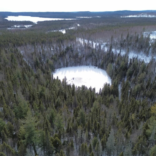 lac du Tigre en vue aérienne